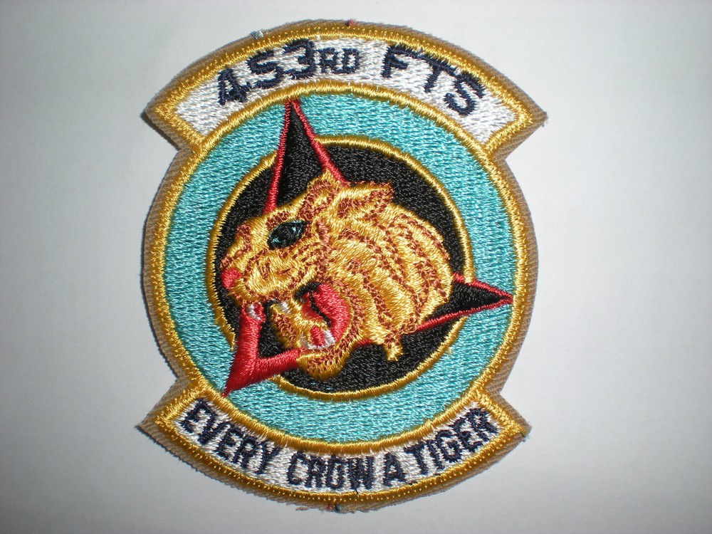 USAF 453RD FLYING TRAINING SQUADRON PATCH WITH TAB -COLOR