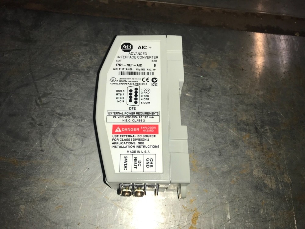 AB Interface Converter, #1761-NET-AIC, PS-500, pre-owned
