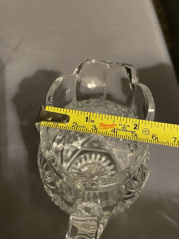 ABP Cut Glass Tall Creamer / Small Jug/ Small syrup