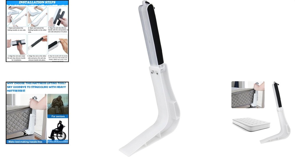 Collapsible Mattress Lifter & Sheet Tucker Tool - Simplify Bed-Making Today!