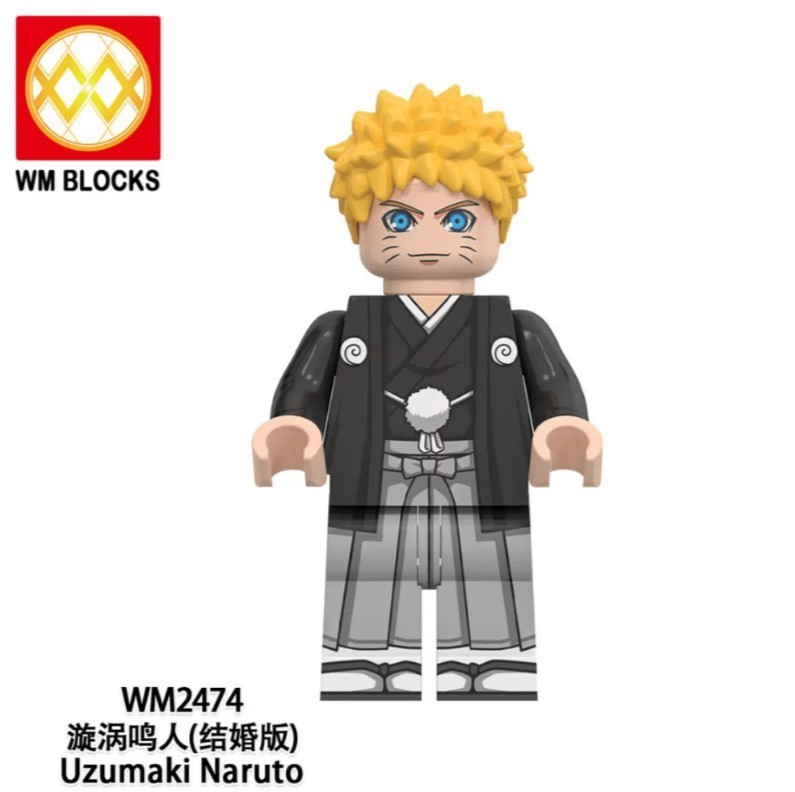 2 inch Custom, Naruto Miniature Figure with Base New/Mint