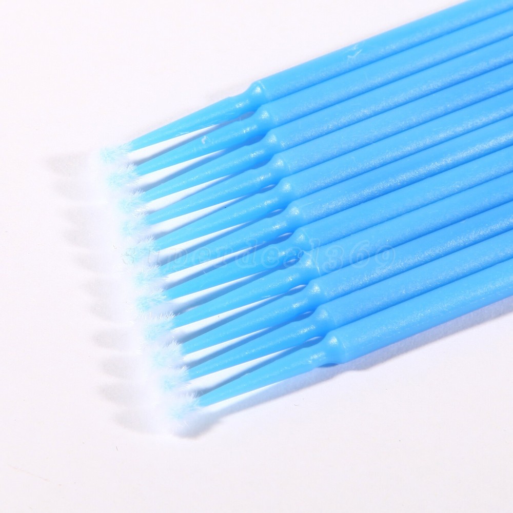 100×Dental Microbrush Disposable Bendable Applicators Tipss Micro Brush Cleaning