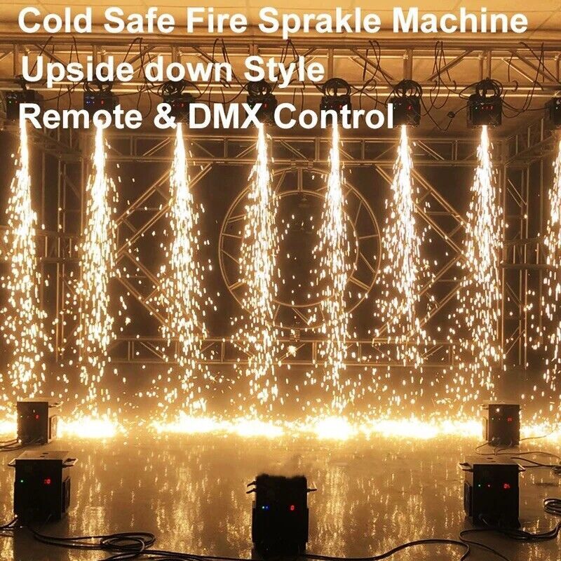 4PCS 700W Cold Spark Machine Stage Effect DMX Firework DJ Event Party Wedding