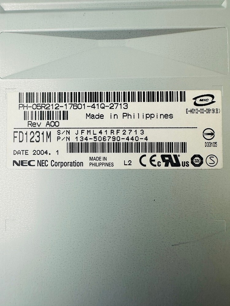 NEC 134-506790-440-4 Floppy Disk Drive
