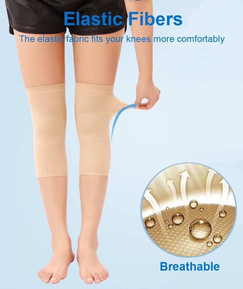 Thin Compression Knee Sleeves - Versatile Pain Relief for Active Lifestyles