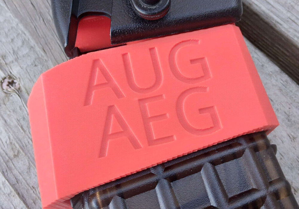 Airsoft AUG AEG Odin Speedloader Adapter (Red)
