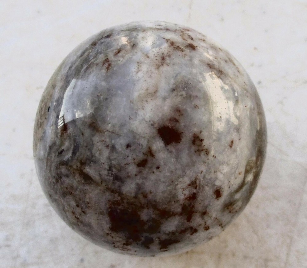 Fluorescent Chalcedony 35mm Sphere for Collection 4765