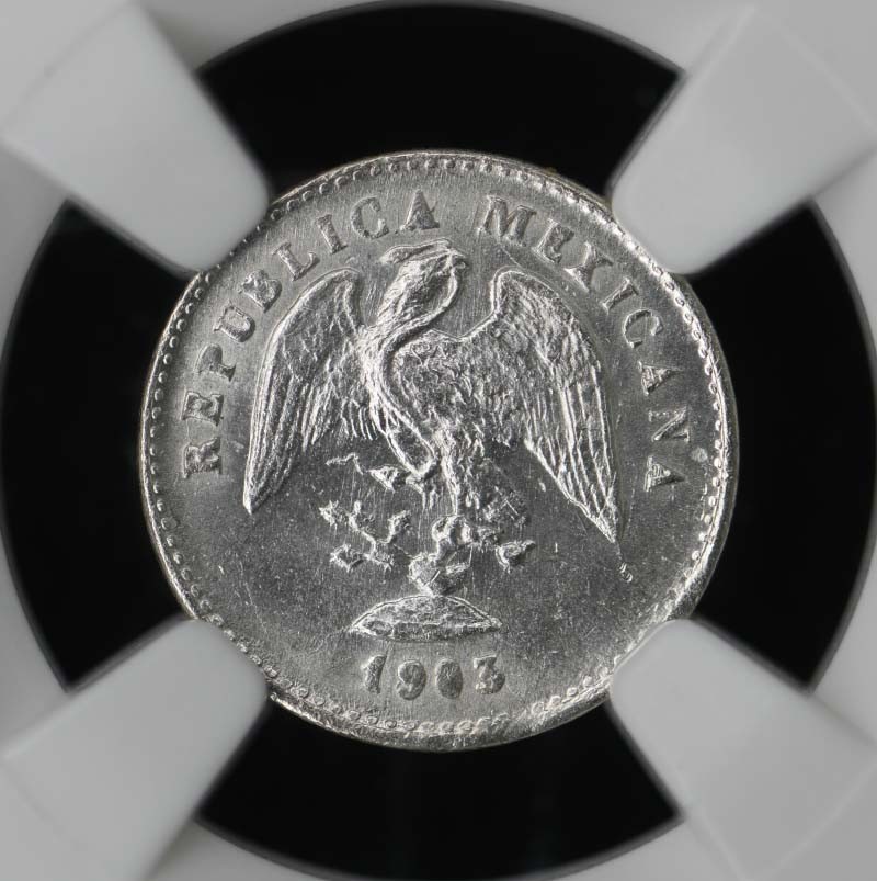 1903MO M MEXICO 5C NGC MS64