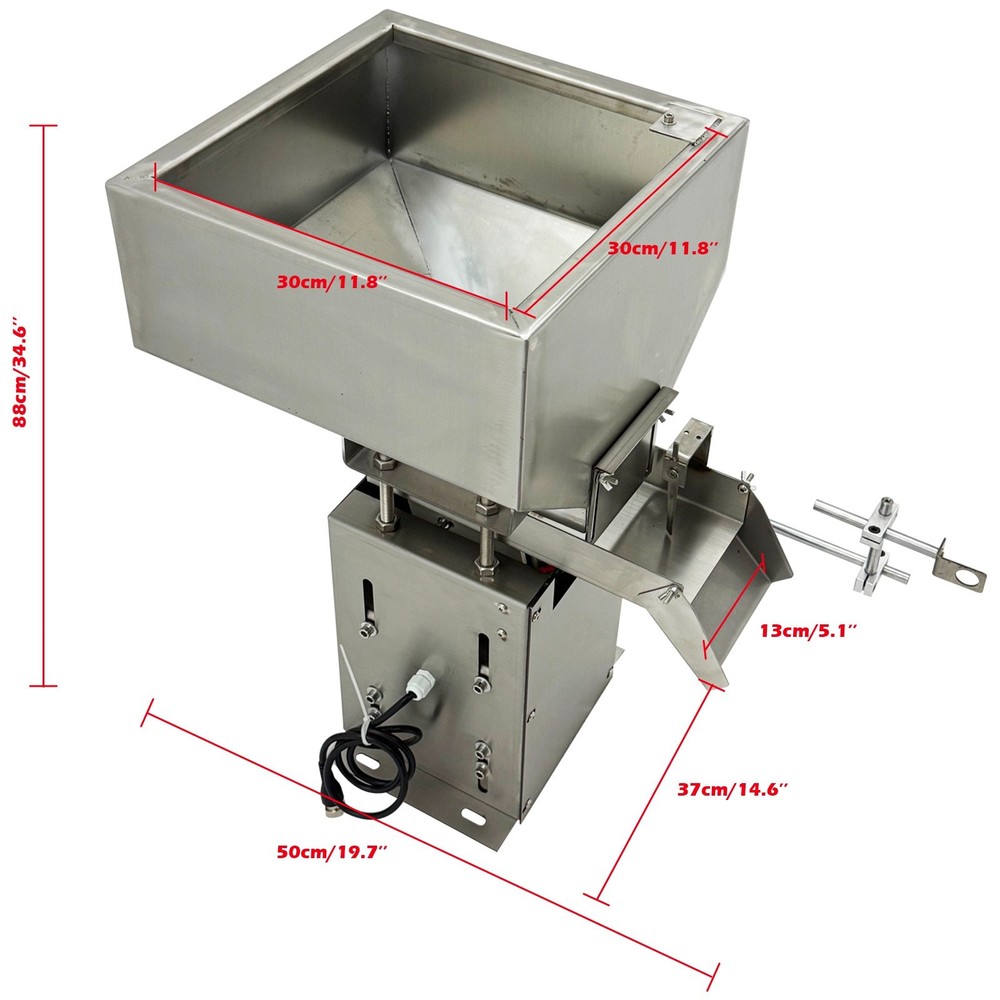 110V Stainless Steel Square Silo Vibrating Disk Automatic Vibrating Feeder