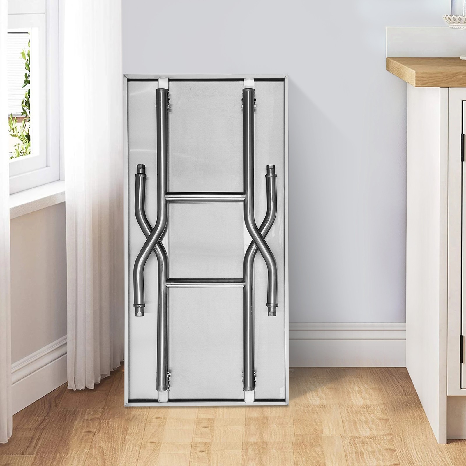 VEVOR Folding Commercial Prep Table Commercial Worktable Workstation 48 x 30 In