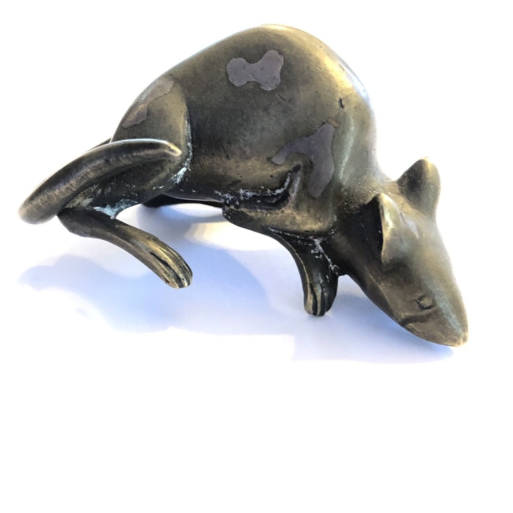Vintage Bronze Rat, Mouse Figure