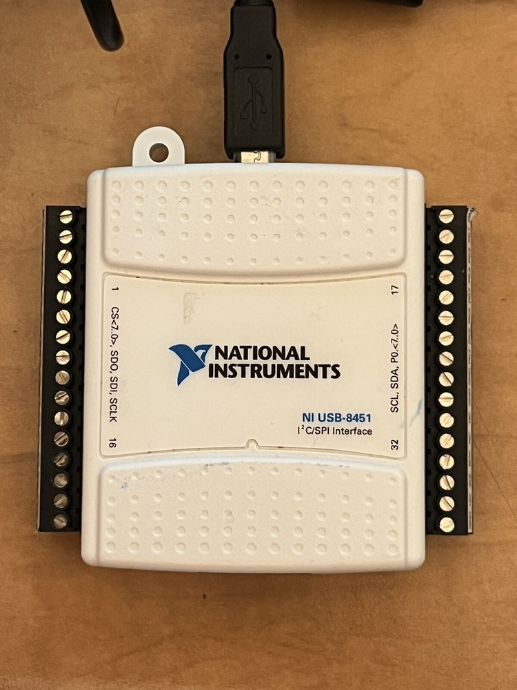 National Instruments NI USB-8451 I2C/SPI Interface with USB cable