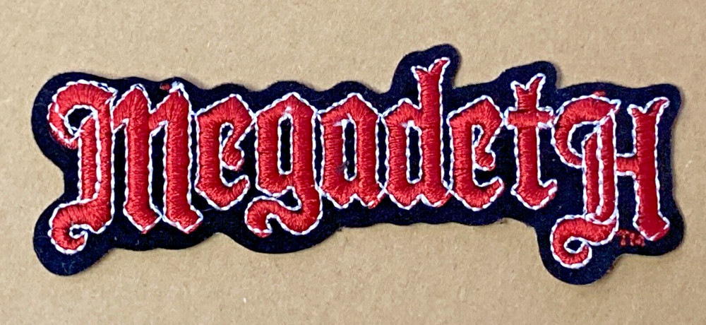 Megadeth Logo ~ Embroidered Patch  ~ Iron On ~ Licensed