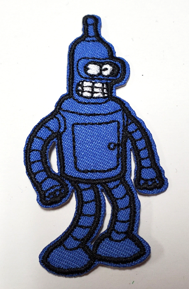 Futurama Robot 3" Embroidered Patch- Mailed from USA