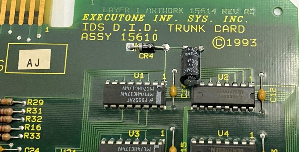 IDS 15610 Executone D.I.D. Trunk Card ASSY