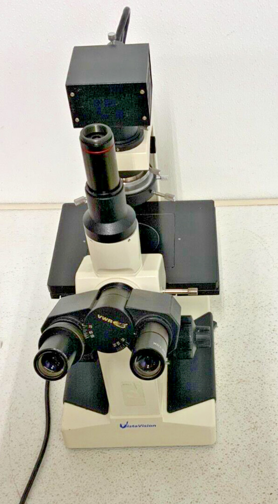 Vista Vision VWR Lab Trinocular Inverted Fluorescence Microscope 5 Objectives