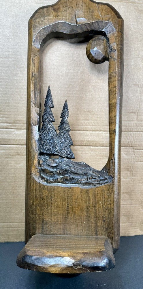 Hand Carved Tree Mirror Decorative Wall Decor