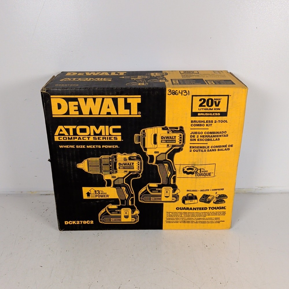 DeWALT DCK278C2 20V MAX Lithium-Ion 2-Tool Cordless Combo Kit