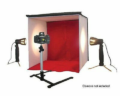 Portable Product Photo Light Box Tent Booth Studio Photography w/ 2 Lights