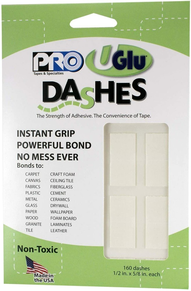 UGlu Dashes 160pc 1/2"x5/8"    -w