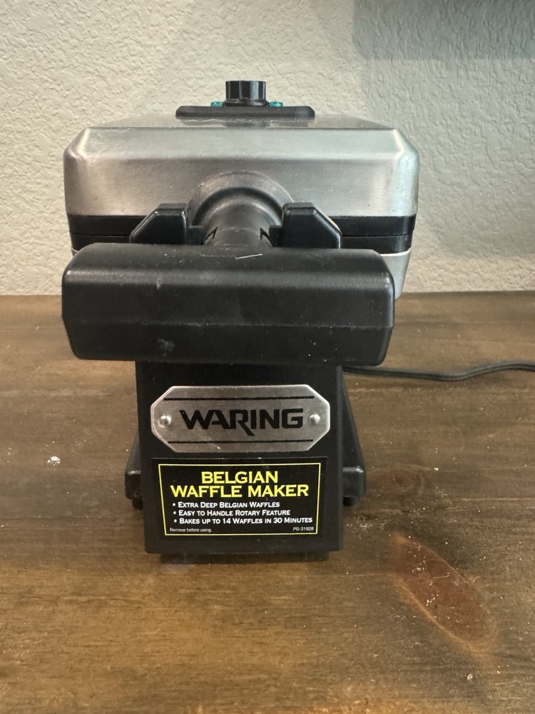 Waring Pro WMS200 4-Slice Professional Belgian Waffle Maker-Works!