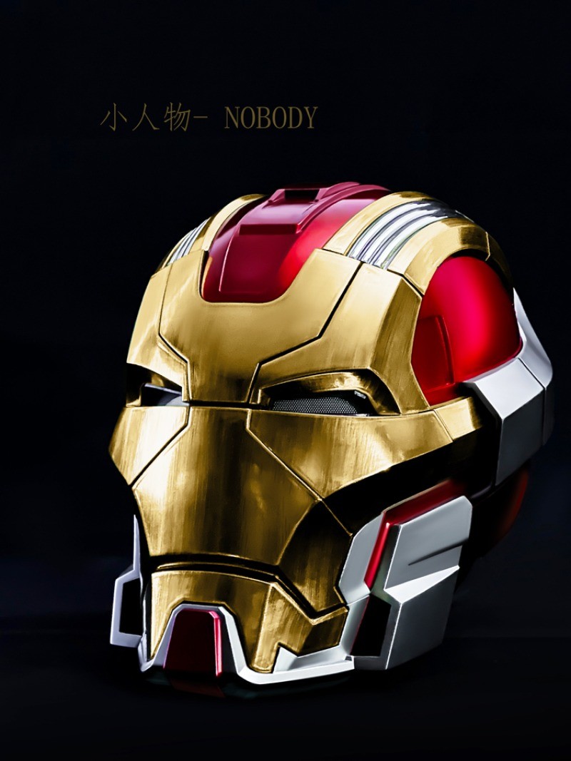2025 New Iron Man Mark 17 Helmet Jarvis Voice-Controlled Cosplay Collectible Toy