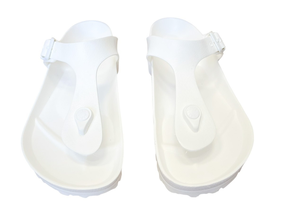 Birkenstock Unisex Gizeh Eva Sandals Euro Sz 40 US Women's 9 Men's 12 White NIB