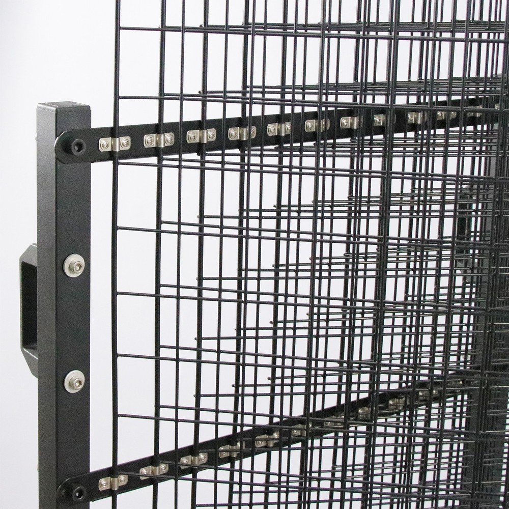 12-Panel Large Freestanding Drying Rack Mobile Vertical and Page-turning Type