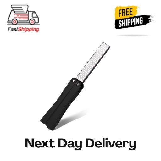 Double Sided Folded Pocket Diamond Knife Sharpening Stone Sharpener Tool