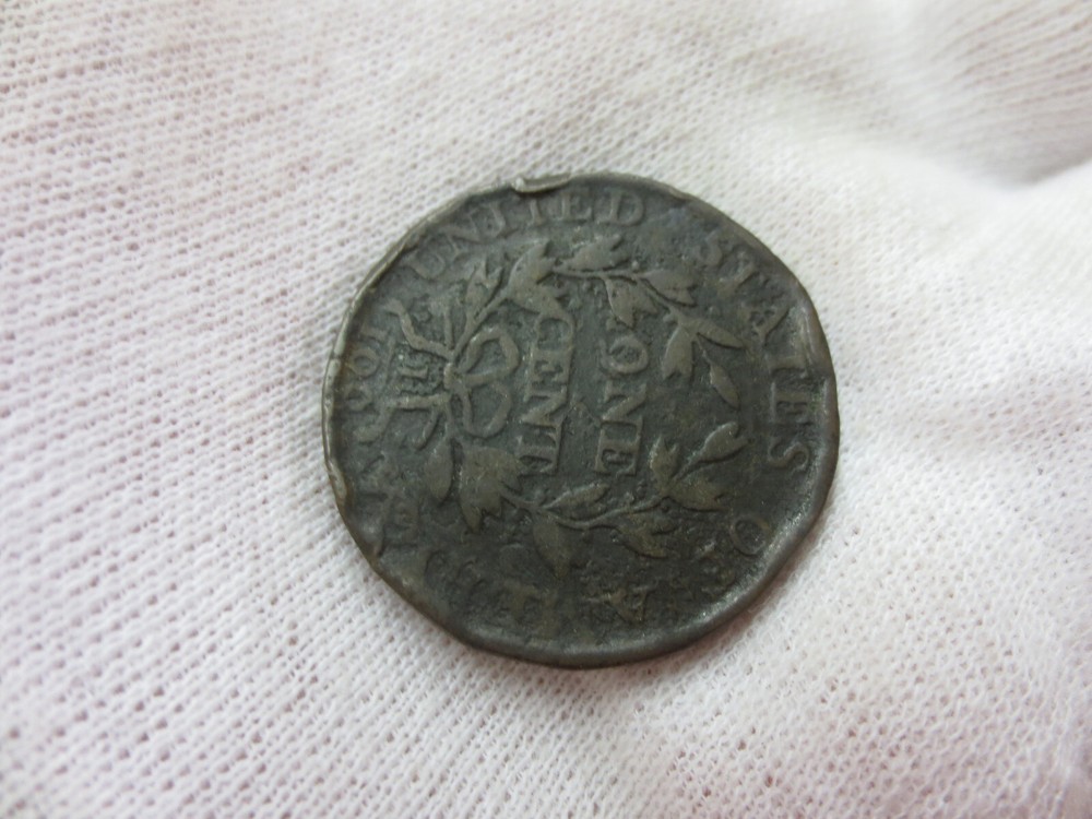 1807 Draped Bust Large Cent Rotated Reverse / Lg Fraction (Damaged)
