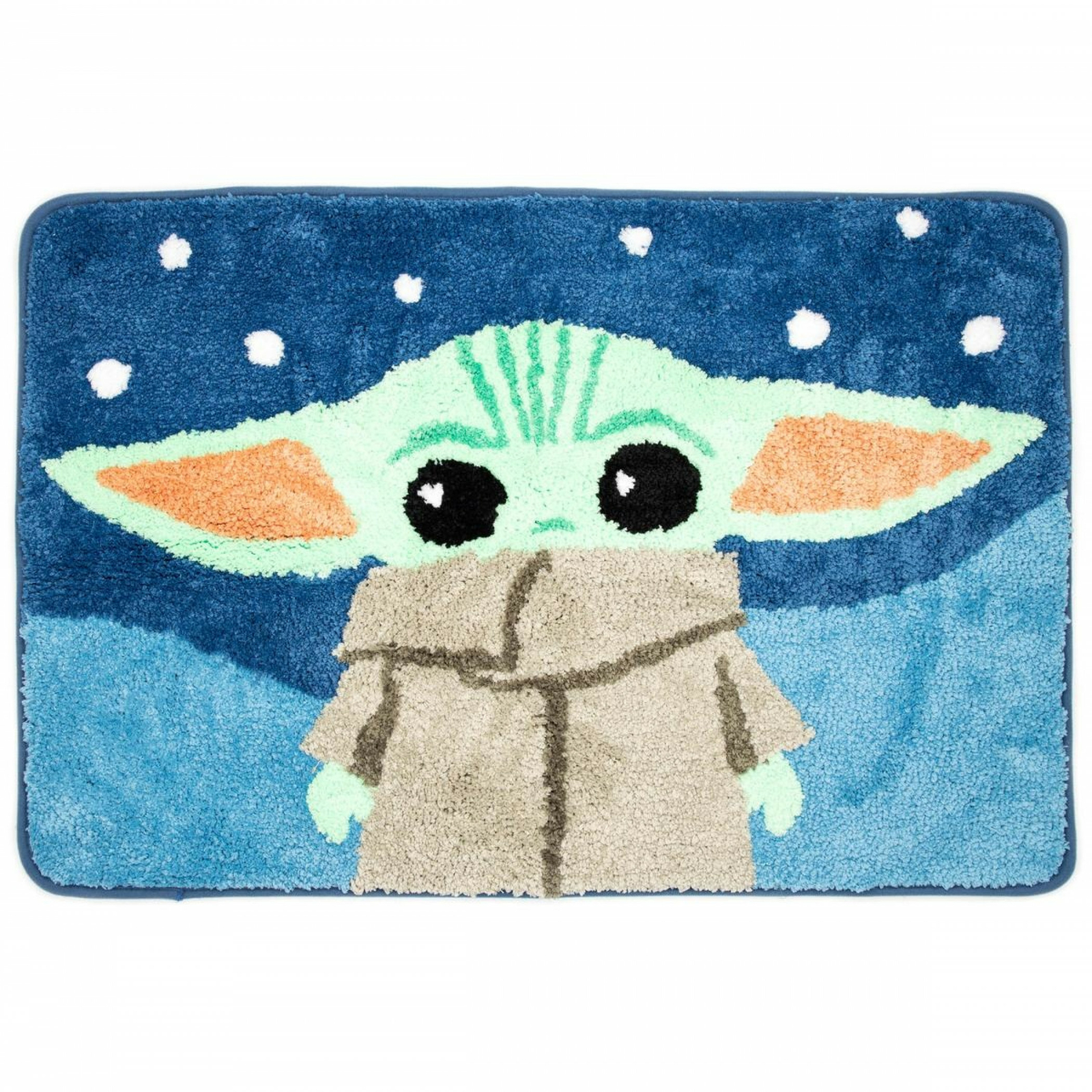 Star Wars the Mandalorian Grogu Tufted Bath Rug Blue