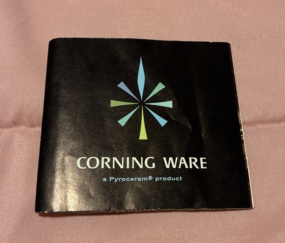 CORNING WARE ADVERTISING REFERENCE INFORMATION FOLD OUT BOOKLET PAMPHLET RETRO