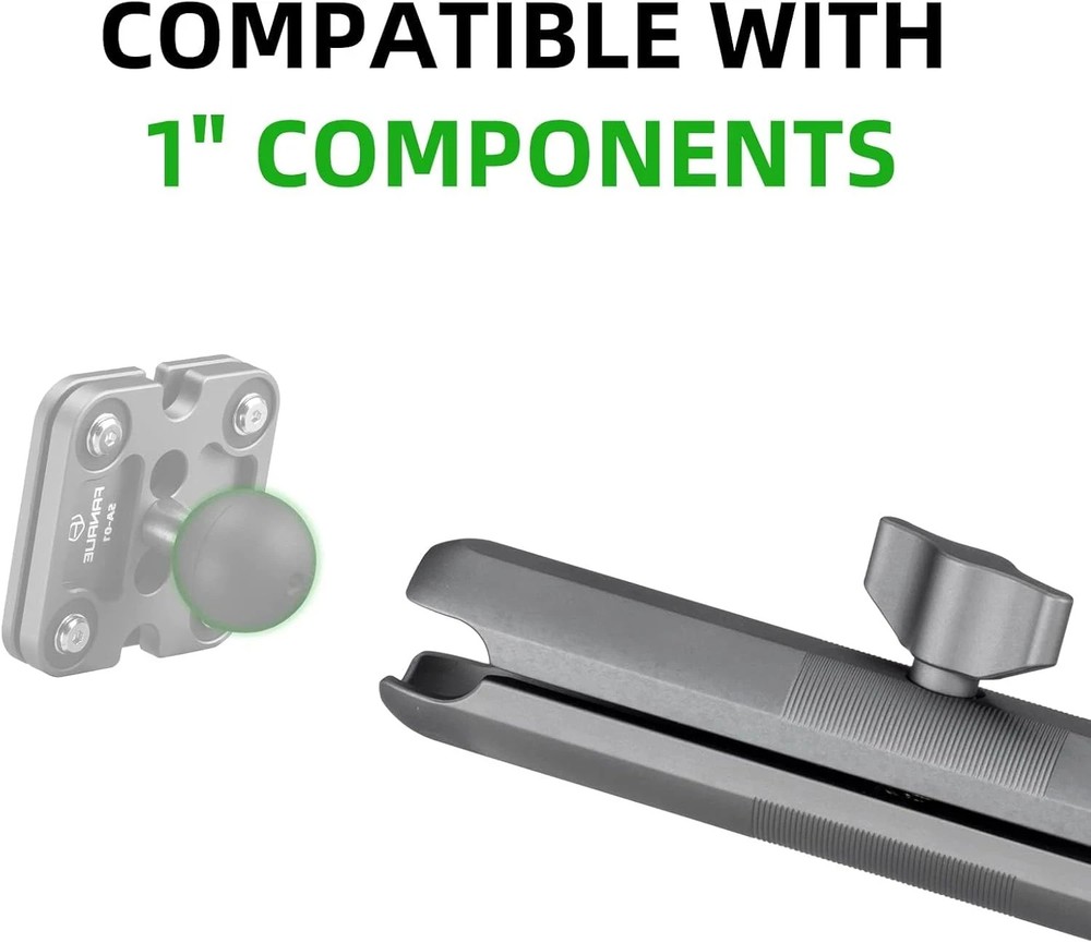 Double Socket Arm - Full Length 5.9" Compatible with B Size 1" Ball Components(D