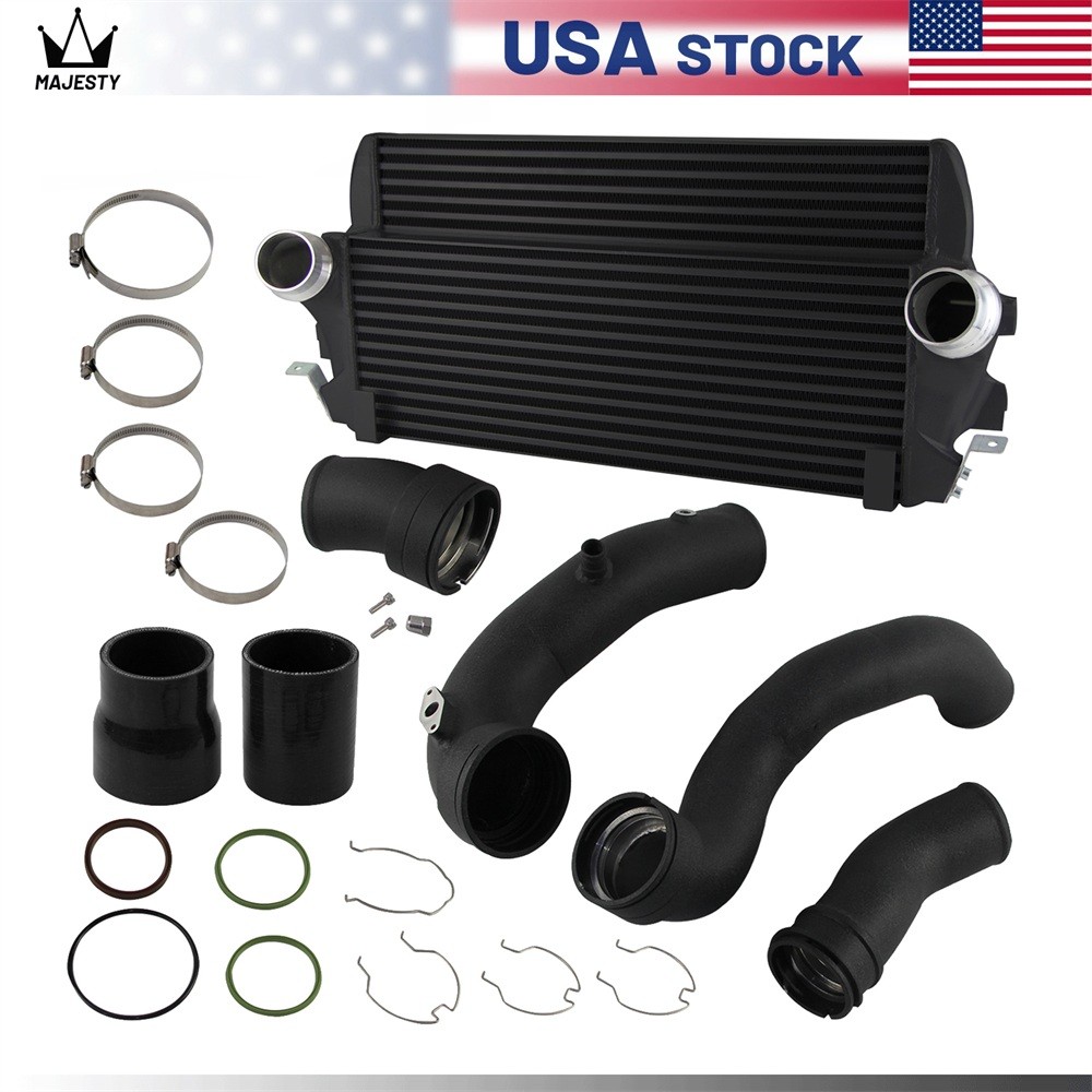 Intercooler w/ Charge Pipe Kit + Boost Pipe For BMW F10 FX 535i 640i 740i N55