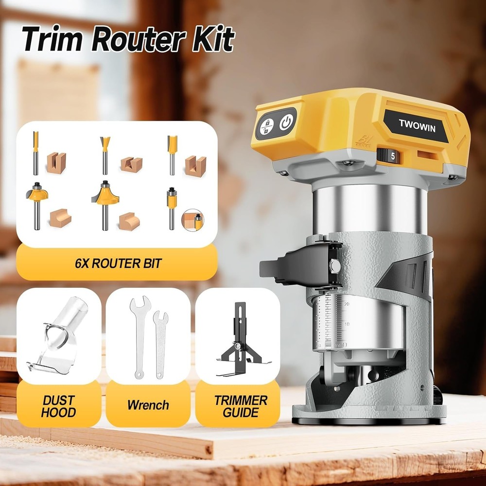 DEWALT 20V MAX Brushless Cordless Compact Router (Tool Only)