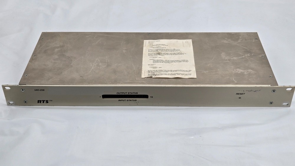 RTS Systems Telex UIO-256 16-Inputs / 16-Outputs GPI Interface