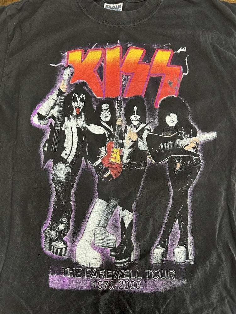 Kiss The Farewell Tour 2000 Concert T-Shirt Size L North American Tour Dates