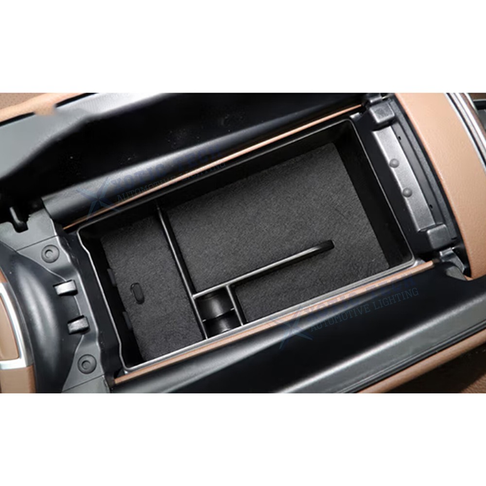 Black Console Armrest Box Insert Storage Case For Mercedes-Benz E Class 2021-23