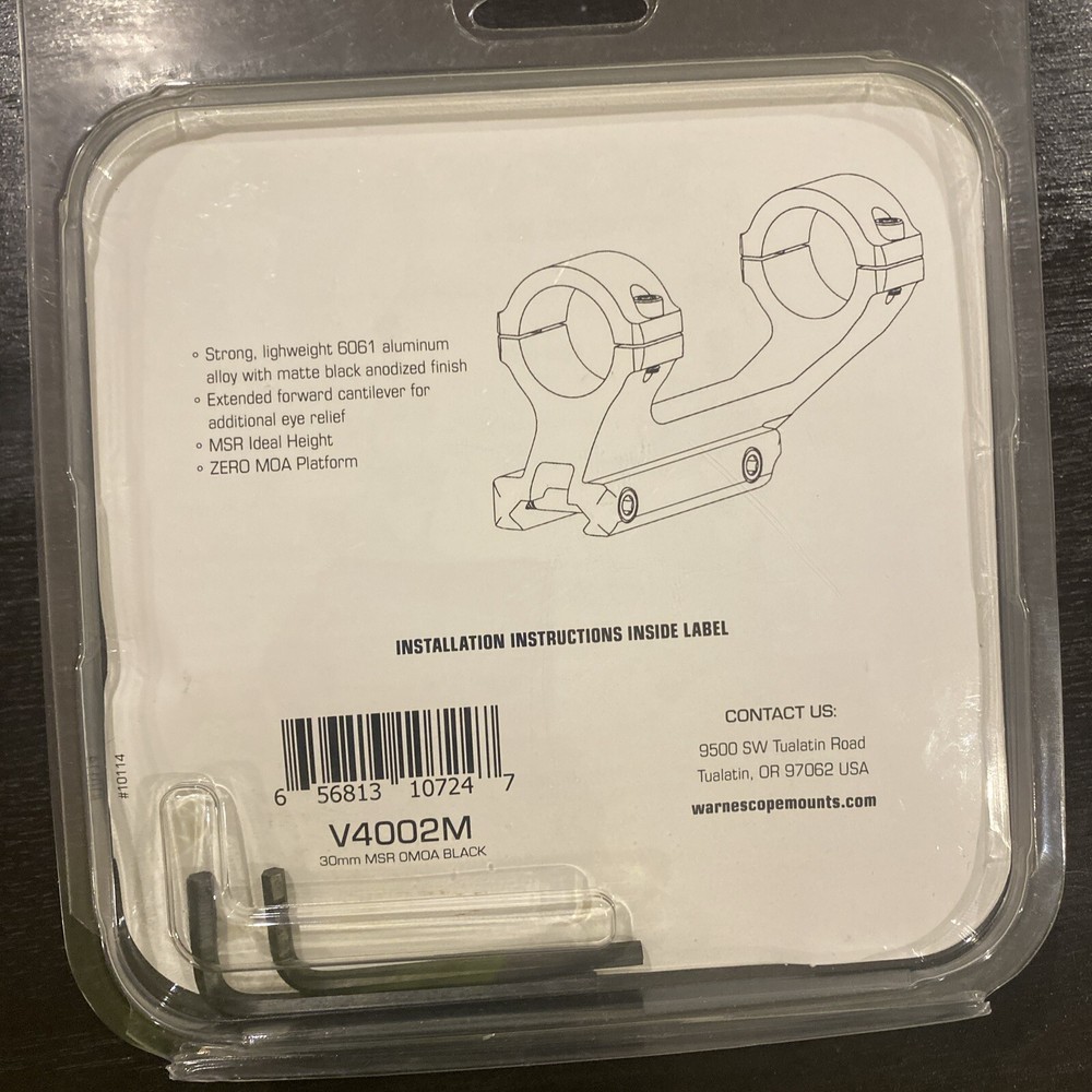 Vapor Zero MOA aluminum Msr Mount