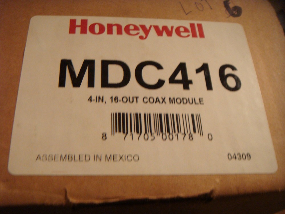 Honeywell MDC416 COAX Distribution panel module 4 in 16 out
