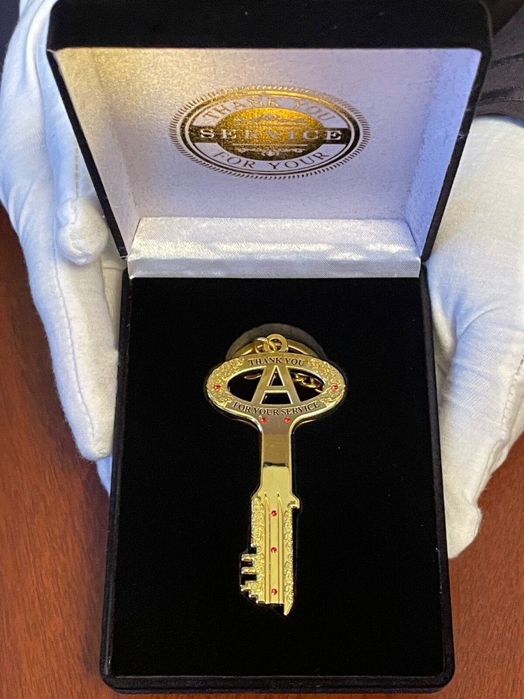 Jail Keychain: THANK YOU FOR YOUR SERVICE Ruby Edition (With Gift box)