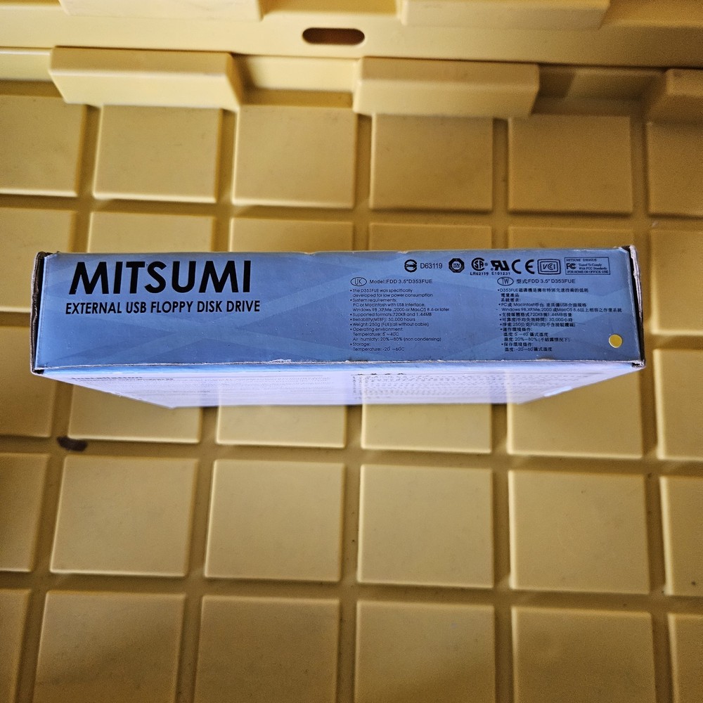 Mitsumi External USB Floppy Disc Drive Computer D353FUE