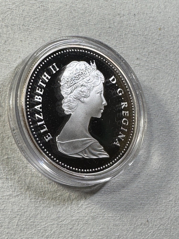 1984 Canada 1 Dollar Silver Proof Coin Toronto
