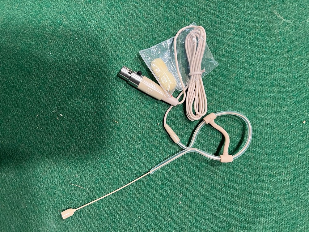 Single Ear Hook Headset Microphone for Shure - Beige - NEW