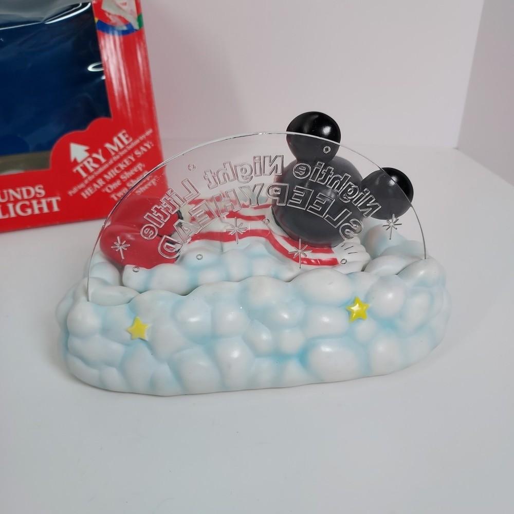 Mickeys Stuff Disney Sleepy Sounds Bedside Light Sensor Lights Up Count Sheep