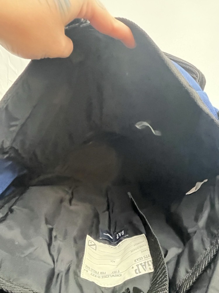 Gap Y2k Blue/Black Utilty Bag With Multiple Compartments