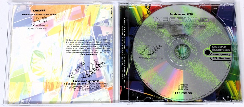Zero-G Creative Essentials 29 Woodwind & Brass Sample/Sound Library/Sampling CD