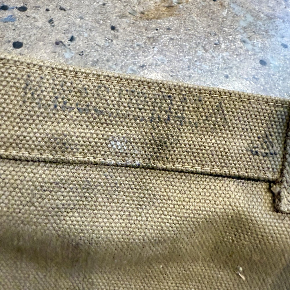 Original WWII British Medic Bag Web Gear Haversack Dated 1943