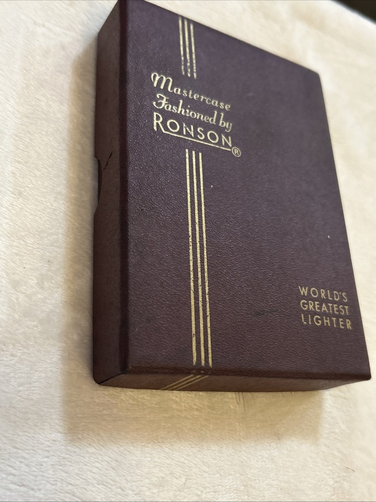 Vintage Ronson Mastercase Cigarette Case Lighter Unfired Unused