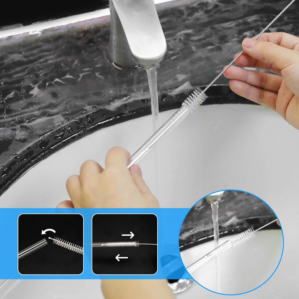 6Pcs Replacement Straw for Yeti 42Oz, Reusable Plastic Drinking Straws with Long
